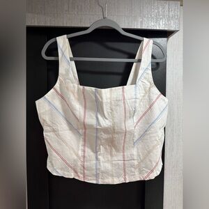 Maurices patriotic crop tank